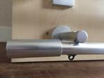 Wandsteun 9 cm Wepro Circle zilver rail roede glad aluminium, Huis en Inrichting, Stoffering | Gordijnen en Lamellen, Ophalen of Verzenden