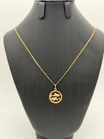 Prachtige 14 karaat gouden ketting met vissen sterrenbeeld, Nieuw, Ophalen of Verzenden, Nvt, Nvt