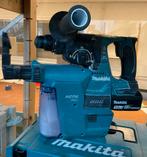 Makita DHR 242 Boormachine (inc accu, stofafzuiging, koffer), Doe-het-zelf en Verbouw, Gereedschap | Boormachines, Gebruikt, Ophalen of Verzenden