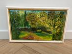 Tuin - Schilderij L. Huisman, Antiek en Kunst, Kunst | Schilderijen | Klassiek, Ophalen