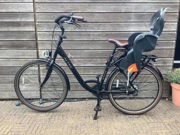 Altec Maxima moederfiets mat zwart met kinderstoel beschikbaar voor biedingen