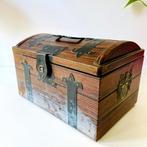 groot vintage BLIK schatkist metaal kinderkamer brocante, Ophalen of Verzenden, Gebruikt, Overige, Overige merken