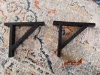 2x IKEA Ekby Valter zwarte plankdragers, Ophalen of Verzenden, Zo goed als nieuw