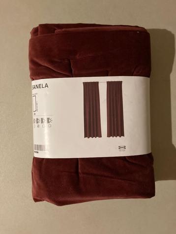 Bordeauxrode Fluwelen gordijnen IKEA  beschikbaar voor biedingen