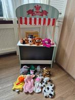 Poppentheater/Winkeltje met 12 Handpoppen, Ophalen of Verzenden, Gebruikt