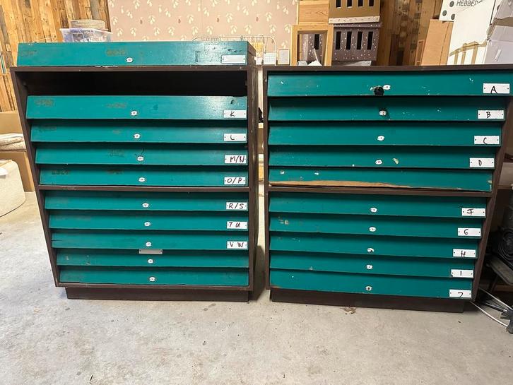 Tekeningenkast, papierkast, Huis en Inrichting, Kasten | Ladekasten, Gebruikt, 100 tot 150 cm, 100 tot 150 cm, 75 cm of meer, Overige materialen