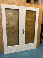 Openslaande deuren met isolatieglas en meerpuntsluiting, Ophalen, Gebruikt, 120 cm of meer, 200 tot 215 cm