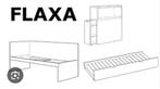 Ikea FLAXA Bed met onderschuif bed lade en nachtkastje, Huis en Inrichting, Ophalen, 90 cm, Eenpersoons, Wit