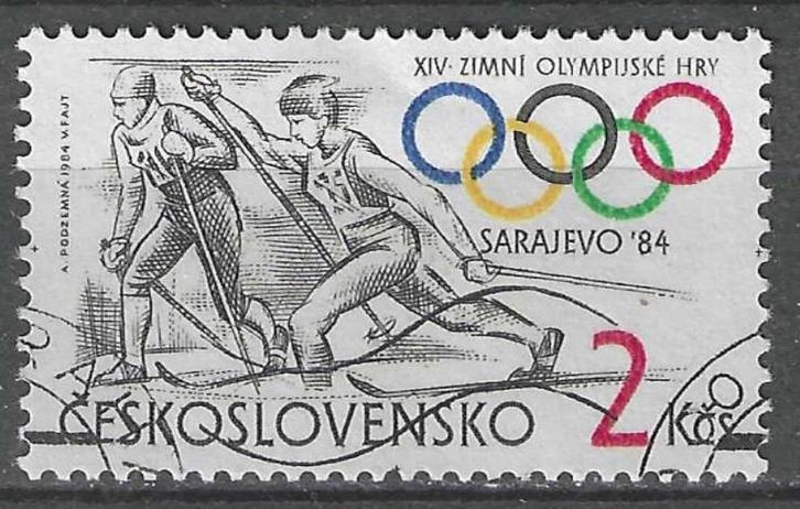 Tsjechoslowakije 1984 - Yvert 2570 - Sarajevo (ST), Postzegels en Munten, Postzegels | Europa | Overig, Gestempeld, Overige landen