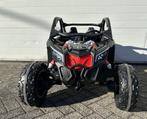 24V CAN-AM Maverick buggy blauw 2 persoons, -4WD- MP4 – lede, Kinderen en Baby's, Speelgoed | Buiten | Accuvoertuigen, Ophalen of Verzenden