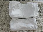 Witte rompertjes korte + lange mouwen - maat 86/92, Ophalen, Zo goed als nieuw, Jongetje of Meisje, Nacht- of Onderkleding