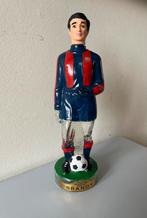 Voetballer, vintage Brandy fles van F.C. Barcelona. 1960, Gebruikt, Ophalen of Verzenden, Buitenlandse clubs