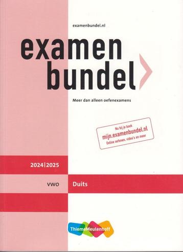 Examenbundel Nederlands of Duits VWO 2024-25 (nieuwe exempl) beschikbaar voor biedingen