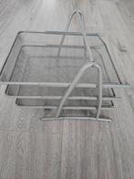 Brievenvakje organizer zilver metaal zgan, Ophalen of Verzenden, Zo goed als nieuw