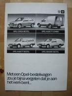 Opel Corsa Kadett Record  Combo Bestel Brochure 1985, Ophalen, Opel, Opel, Zo goed als nieuw