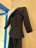 3-delige galajurk/feestjurk, Galajurk, Zwart, Zo goed als nieuw, Ophalen