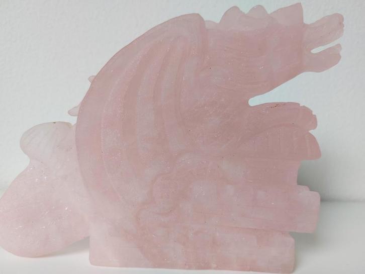 Rozenkwarts Draak op Kasteel - 1 Kilo, Verzamelen, Mineralen en Fossielen, Ophalen of Verzenden