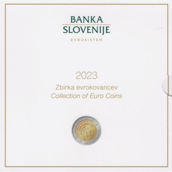 BU set Slovenie 2023 - 1 cent t/m 3 euro - 10 Munten Blister, Postzegels en Munten, Munten | Europa | Euromunten, Setje, Overige waardes