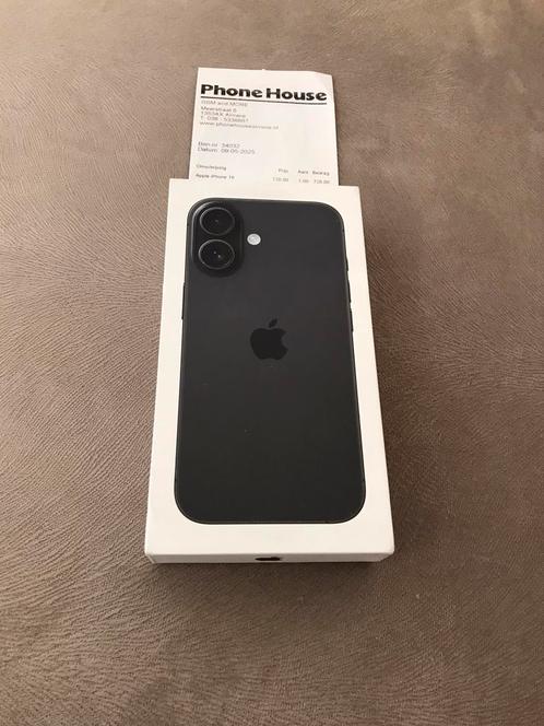 iPhone 16 black 128gb 5G geseald en al met BON& garantie, Telecommunicatie, Mobiele telefoons | Apple iPhone, Nieuw, 128 GB, Zonder abonnement