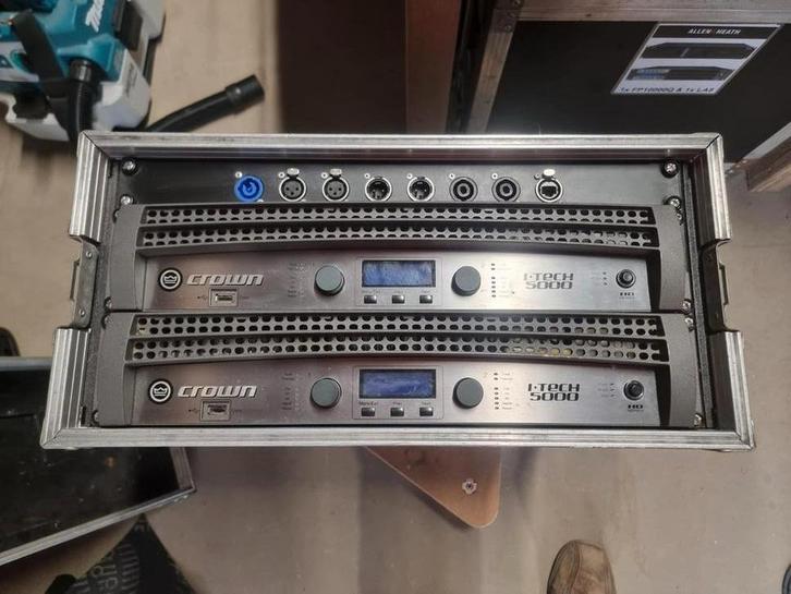 Crown i tech 5000 2 stuks, Muziek en Instrumenten, Versterkers | Keyboard, Monitor en PA, Zo goed als nieuw, P.A., Ophalen