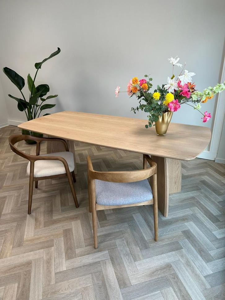 Eettafel 220cm Deens Ovaal Hout OUTLET ‼️, Huis en Inrichting, Tafels | Eettafels, Nieuw, 100 tot 150 cm, 200 cm of meer, Vijf personen of meer