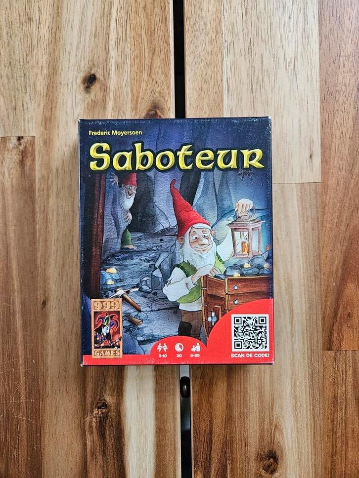 Bordspel - Saboteur, Hobby en Vrije tijd, Gezelschapsspellen | Bordspellen, Gebruikt, Ophalen