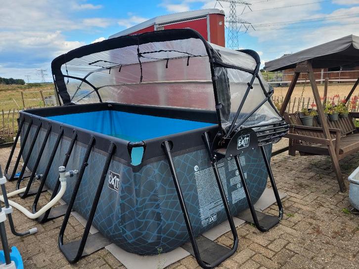 Exit Zwembad met overkapping 400x200x100 incl. extra's, Tuin en Terras, Zwembad-toebehoren, Zo goed als nieuw, Overige typen, Ophalen