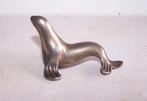 Prachtig klein metalen verchroomd zeehond beeldje. L. 6cm., Ophalen of Verzenden, Zo goed als nieuw, Dier