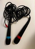 Playstation 2 Singstar Microfoons + Verloopje + 3 Spellen, Muziek, Gebruikt, Ophalen of Verzenden, 3 spelers of meer