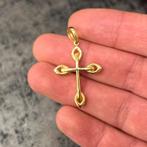 18k gouden kruis hanger nieuw, Ophalen of Verzenden
