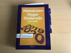 Wetteksten Hoger Onderwijs 2019-2020, Gelezen, Overige vakken, Ophalen of Verzenden, Noordhoff Uitgevers