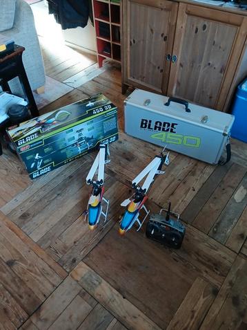 2 stuks Eflite Blade 450 3d helicopter zgan. beschikbaar voor biedingen