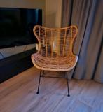 Vintage Vlinderstoel van Rotan, Huis en Inrichting, Stoelen, Ophalen, Gebruikt, Bruin, Vintage