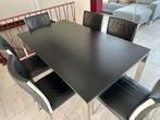 Eettafel met zes stoelen, Ophalen, Gebruikt, 200 cm of meer, 50 tot 100 cm