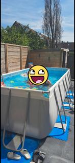 Intex zwembad 200x400x120 cm, Ophalen of Verzenden, Zo goed als nieuw, Rechthoekig