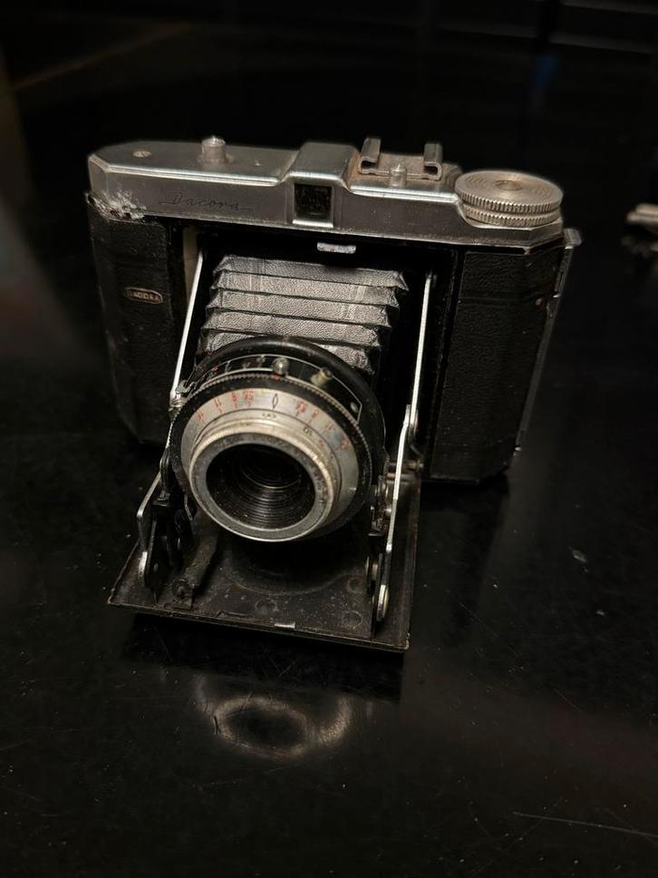 Dacora Vouwcamera 120 - Vintage 1952, Audio, Tv en Foto, Fotocamera's Analoog, Gebruikt, Compact, Overige Merken, Ophalen of Verzenden
