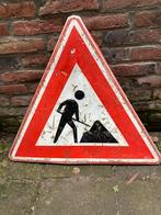 Verkeersbord werk in uitvoering, Ophalen, Gebruikt