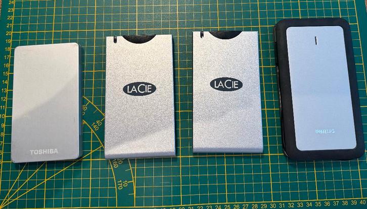 Diverse externe hardeschijven, Computers en Software, Harde schijven, Gebruikt, Desktop, Extern, HDD, USB, Ophalen of Verzenden