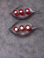 ZWARTE METALEN GROTE  SCHALEN -WAXINE HOUDERS MOET WEG, Huis en Inrichting, Woonaccessoires | Schalen en Manden, Overige materialen