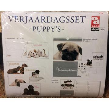 Verjaardagsset Puppy's beschikbaar voor biedingen