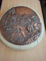 Koperen Reliëf: Cybele met Leeuwen, Ophalen of Verzenden, Koper