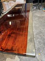 Showroomuitverkoop! Epoxy eettafel riviertafel populieren, Rechthoekig, Nieuw, 200 cm of meer, 50 tot 100 cm