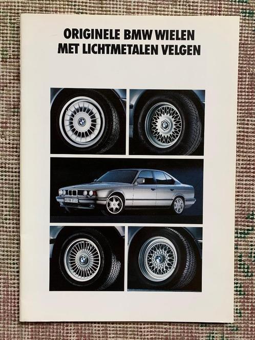 Nederlandse brochure originele BMW lichtmetalen velgen 1991, Boeken, Auto's | Folders en Tijdschriften, Zo goed als nieuw, BMW