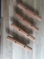 Teakhouten Kikkers / Klampen (4x) 17cm, Watersport en Boten, Accessoires en Onderhoud, Ophalen of Verzenden, Nieuw, Overige typen