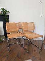 Rotan Cesca eetstoelen Marcel Breuer, Huis en Inrichting, Stoelen, Ophalen, Bruin, Riet of Rotan, Vier