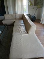 Design leren bank - gratis- zithoek, Ophalen, Gebruikt