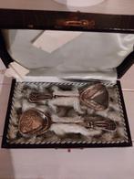 Antiek Zilveren Lepel Set in Doos, Antiek en Kunst, Antiek | Bestek, Ophalen of Verzenden