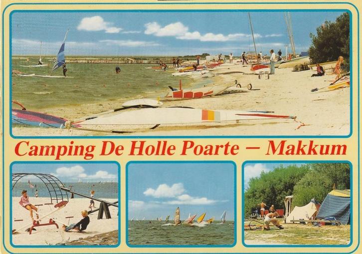 MAKKUM Camping De Holle Poarte, Verzamelen, Ansichtkaarten | Nederland, Gelopen, Friesland, 1980 tot heden, Verzenden
