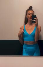 Blauwe sport set gymshark s, Kleding | Dames, Sportkleding, Ophalen of Verzenden, Zo goed als nieuw, Blauw, Fitness of Aerobics