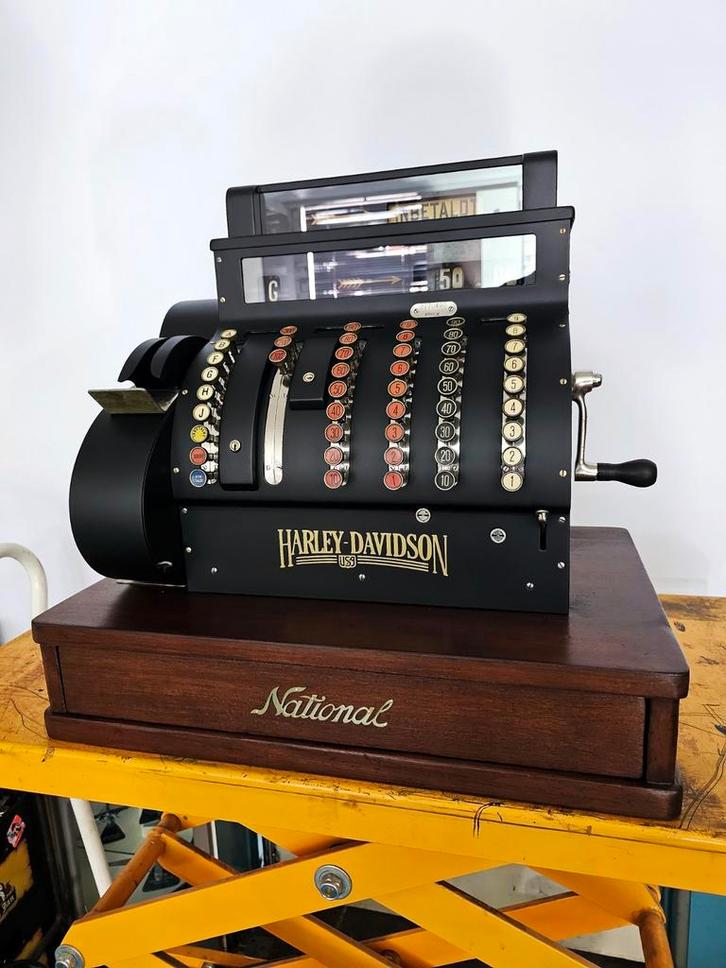 Antieke kassa National gerestaureerd.!!, Antiek en Kunst, Antiek | Kantoor en Zakelijk, Ophalen